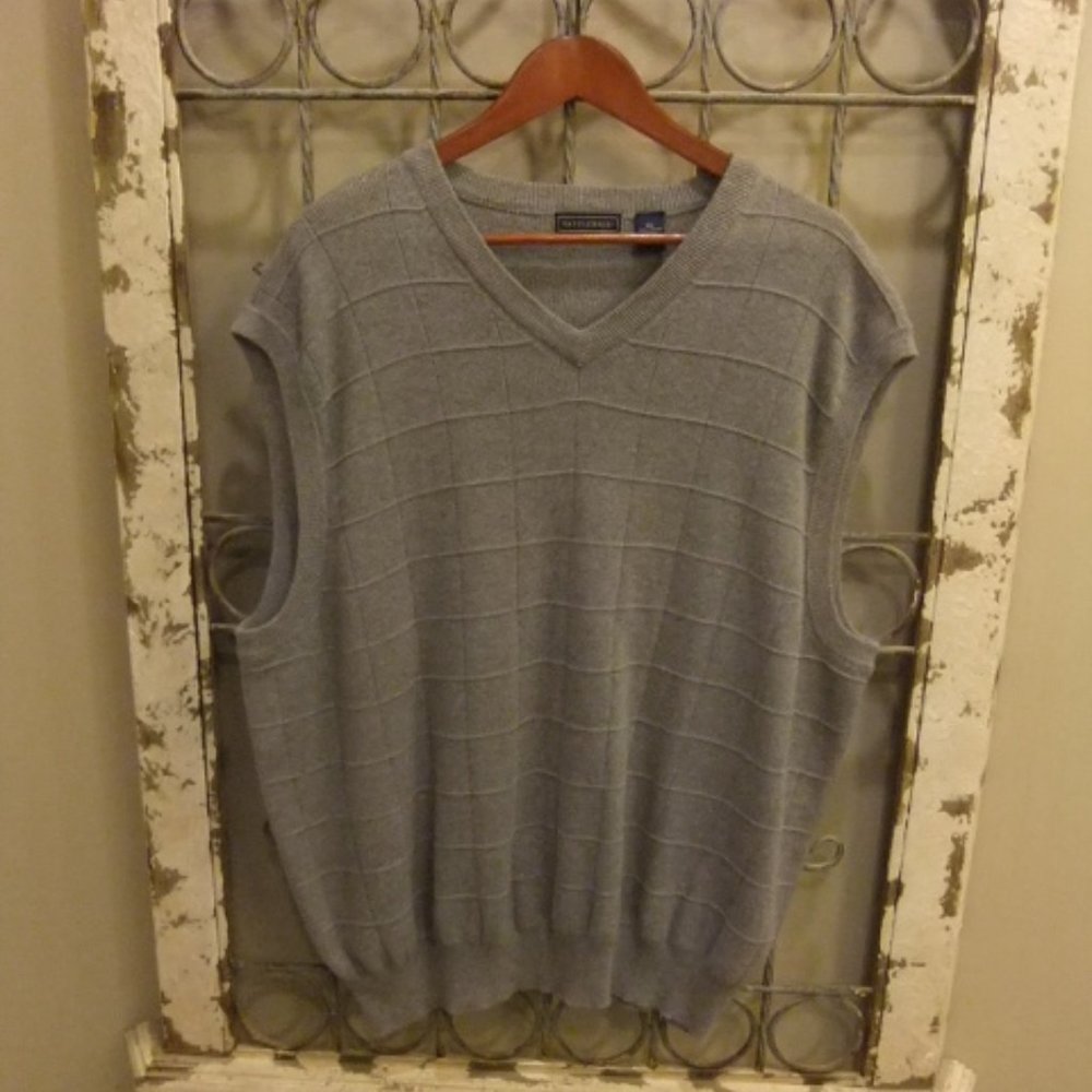 SADDLEBRED V-NECK SWEATER VEST MENS -XXL